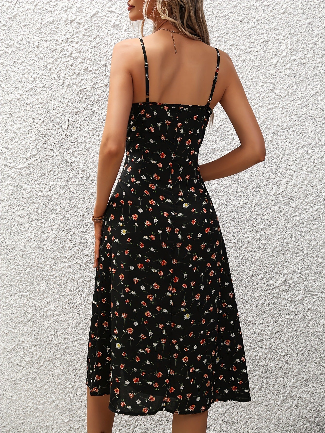 Shop at Artephi for a stunning Sultry Long Dress with Slit, Polka Dot and Floral Varieties! Sultry Summer Vibes Collection. Discover the enchanting allure of summer with Polka Dot or Floral Print Suspender Dresses only ₱879.00