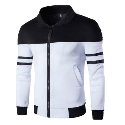 Men's Ribbon Decorative Stitching Design Jacket