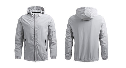 Unisex Quick Dry Hooded Ultra-Light Casual Windbreaker