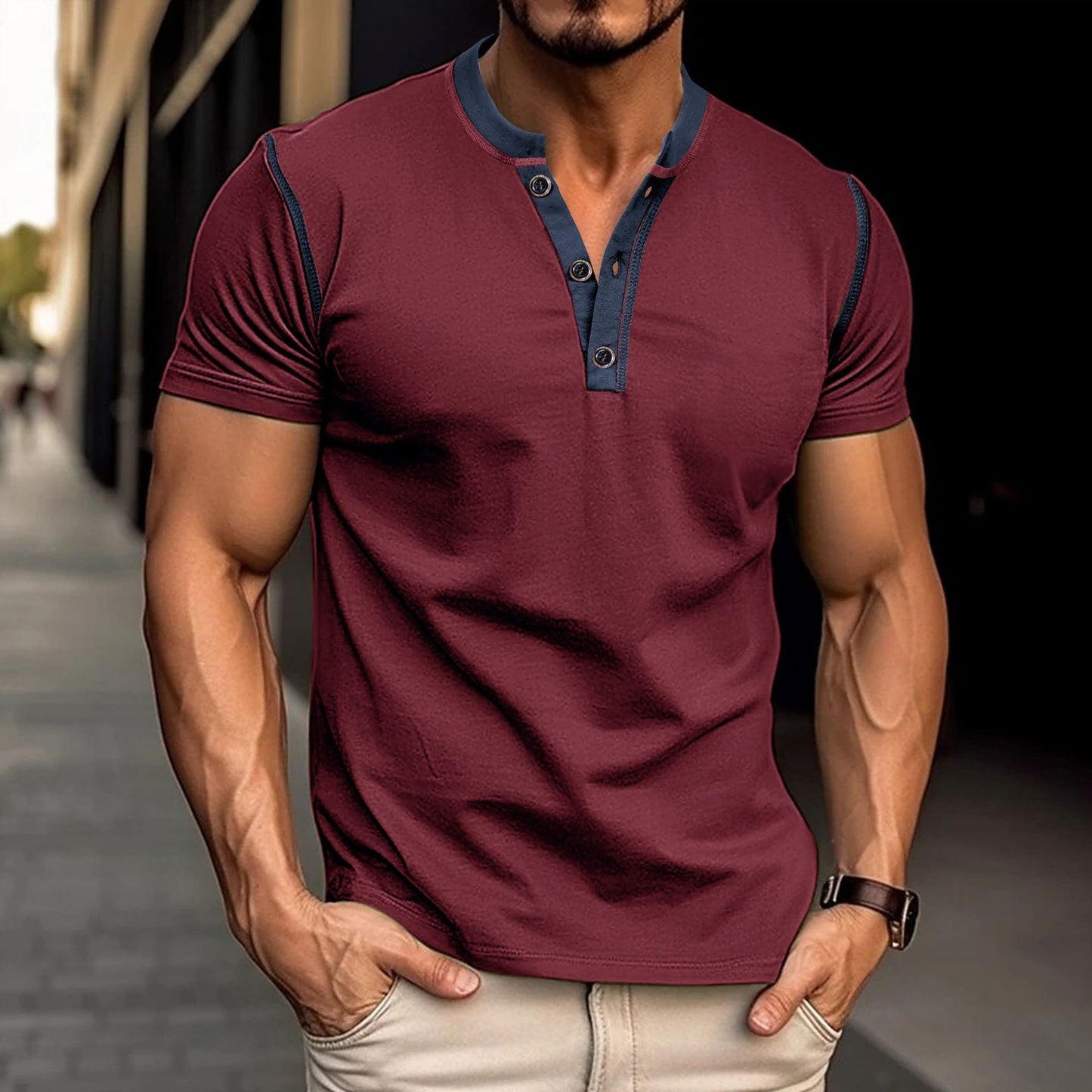 Shop at Artephi for a stunning Summer Breeze Men's Sleek V-Neckline Polo, Versatile Comfort! Our sleek V-neck shirt is a seamless fusion of elegance and practicality. Discover the perfect fit with this sophisticated polo! only ₱1055.00