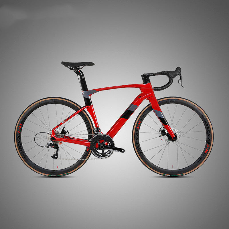 High-Performance Carbon Road Bike: Aero Disc Brakes & Seamless Speed Shift