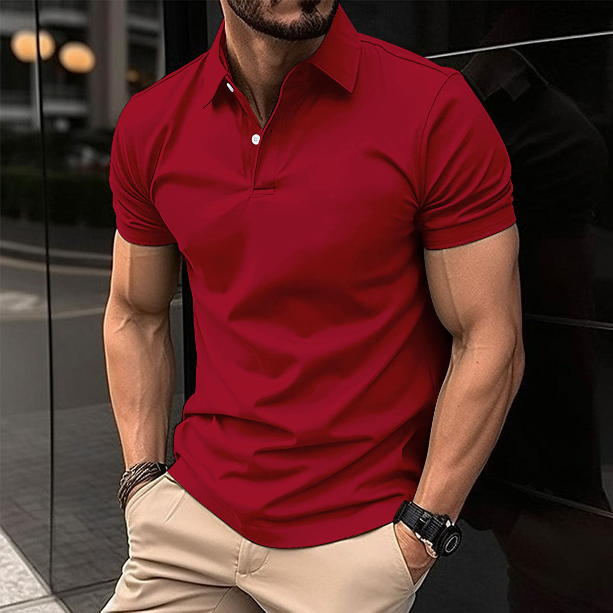 Shop at Artephi for a stunning Men’s Polo Shirt - Short Sleeve, Solid Color, Lapel Collar! Discover our timeless polo shirt collection, a perfect blend of style & comfort. Designed for leisurely days, this versatile shirt comes in a variety of colors. now