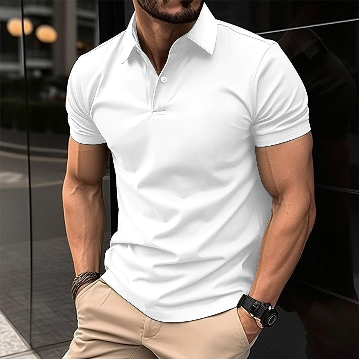 Shop at Artephi for a stunning Men’s Polo Shirt - Short Sleeve, Solid Color, Lapel Collar! Discover our timeless polo shirt collection, a perfect blend of style & comfort. Designed for leisurely days, this versatile shirt comes in a variety of colors. now