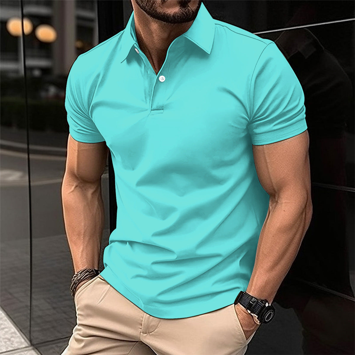 Shop at Artephi for a stunning Men’s Polo Shirt - Short Sleeve, Solid Color, Lapel Collar! Discover our timeless polo shirt collection, a perfect blend of style & comfort. Designed for leisurely days, this versatile shirt comes in a variety of colors. now