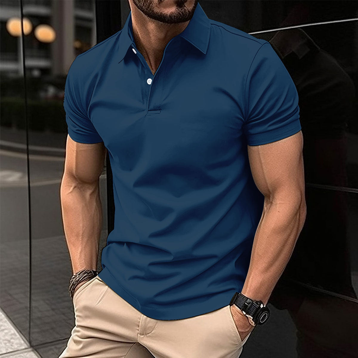 Shop at Artephi for a stunning Men’s Polo Shirt - Short Sleeve, Solid Color, Lapel Collar! Discover our timeless polo shirt collection, a perfect blend of style & comfort. Designed for leisurely days, this versatile shirt comes in a variety of colors. now