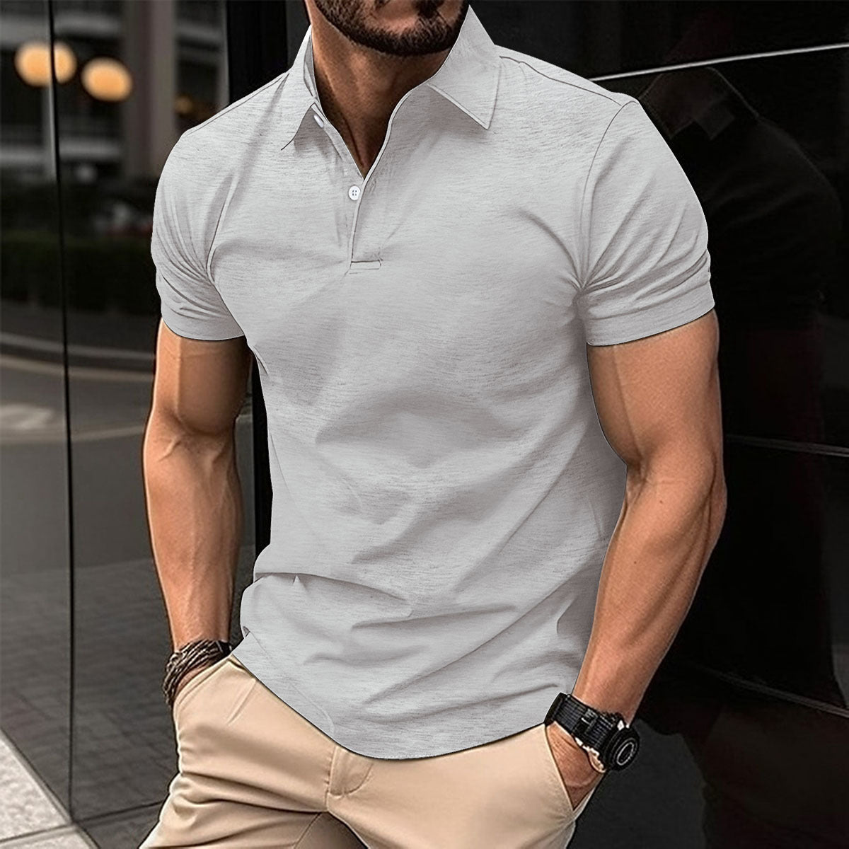 Shop at Artephi for a stunning Men’s Polo Shirt - Short Sleeve, Solid Color, Lapel Collar! Discover our timeless polo shirt collection, a perfect blend of style & comfort. Designed for leisurely days, this versatile shirt comes in a variety of colors. now