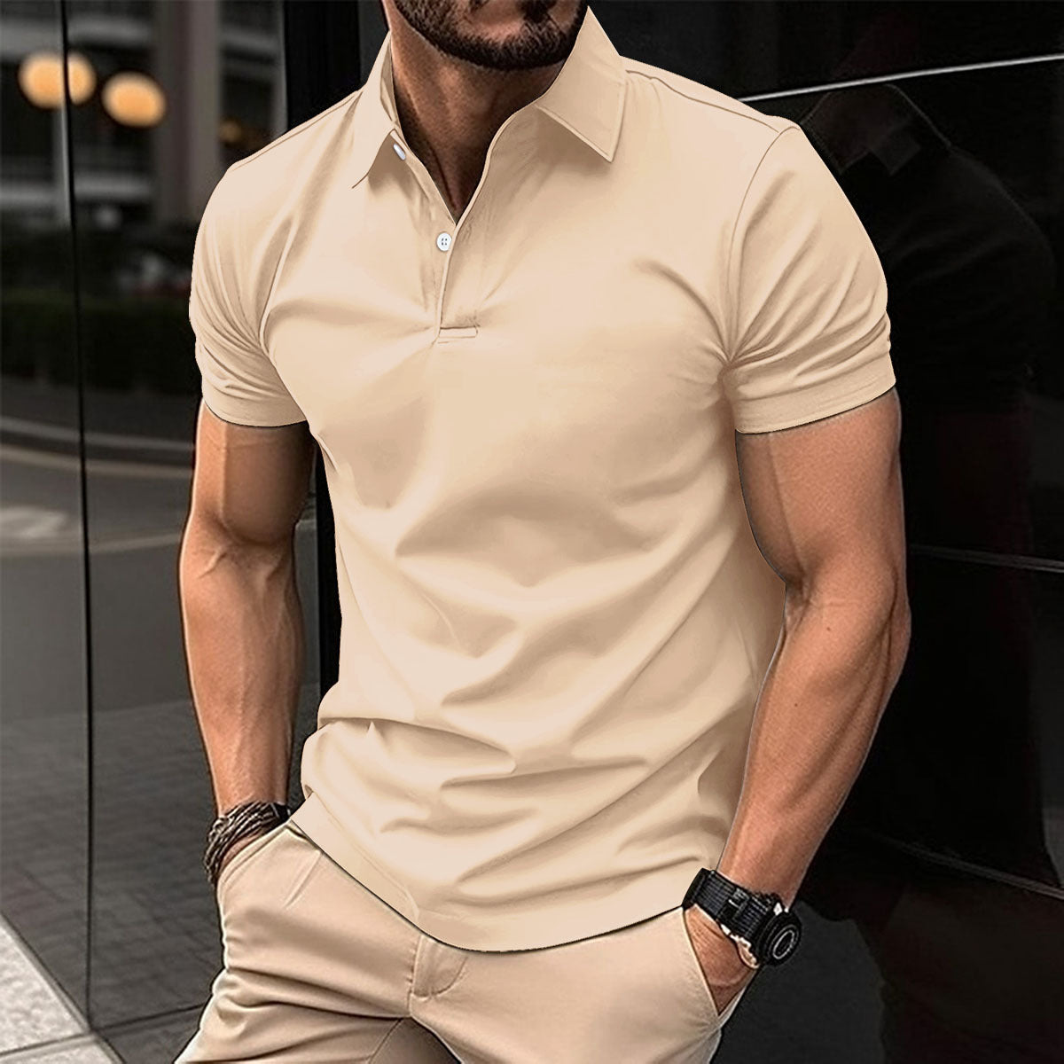 Shop at Artephi for a stunning Men’s Polo Shirt - Short Sleeve, Solid Color, Lapel Collar! Discover our timeless polo shirt collection, a perfect blend of style & comfort. Designed for leisurely days, this versatile shirt comes in a variety of colors. now