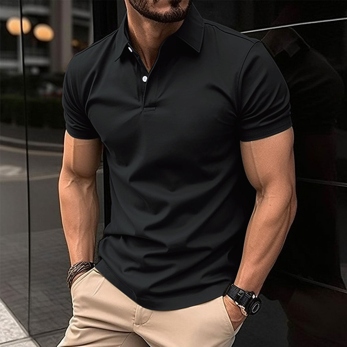 Shop at Artephi for a stunning Men’s Polo Shirt - Short Sleeve, Solid Color, Lapel Collar! Discover our timeless polo shirt collection, a perfect blend of style & comfort. Designed for leisurely days, this versatile shirt comes in a variety of colors. now