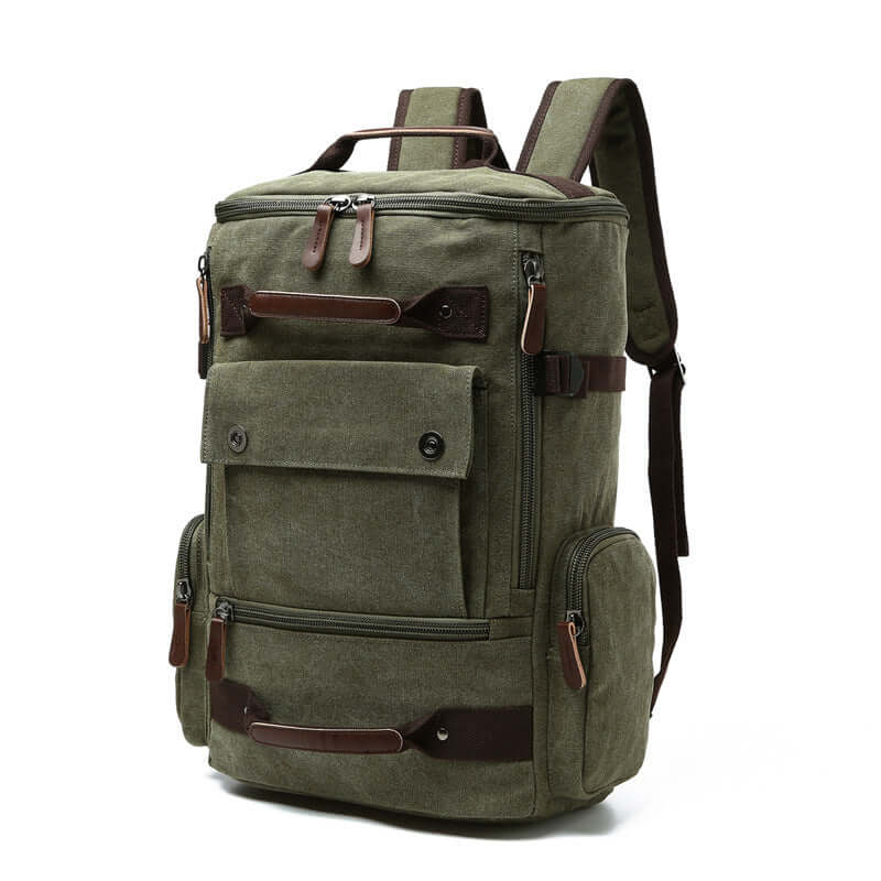 Shop at Artephi for a stunning Vintage Canvas Backpack - Spacious & Durable! Rugged Trailblazer’s Canvas Backpack. The ideal size for weaving through the city or trekking through untamed trails. This backpack is built to last. only ₱3164.00