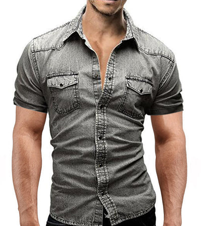 Shop at Artephi for a stunning Men’s Denim Classic Short Sleeve Elegance! Unleash Timeless Style. Crafted for the modern man who appreciates the blend of classic style and rugged durability that transcends trends. only ₱1347.21