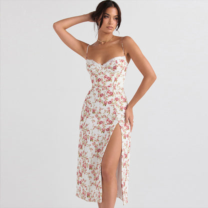 Shop at Artephi for a stunning Summer Elegance: Lace Floral Maxi Dress! Discover elegance with our Breezy Lace Floral Maxi, designed with chic side slits and delicate straps for the ultimate summer style. only ₱878.41